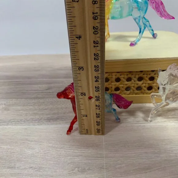 Breyer Horses Suncatchers Used Dyed Horses Lot Of 3 - Picture 12 of 12